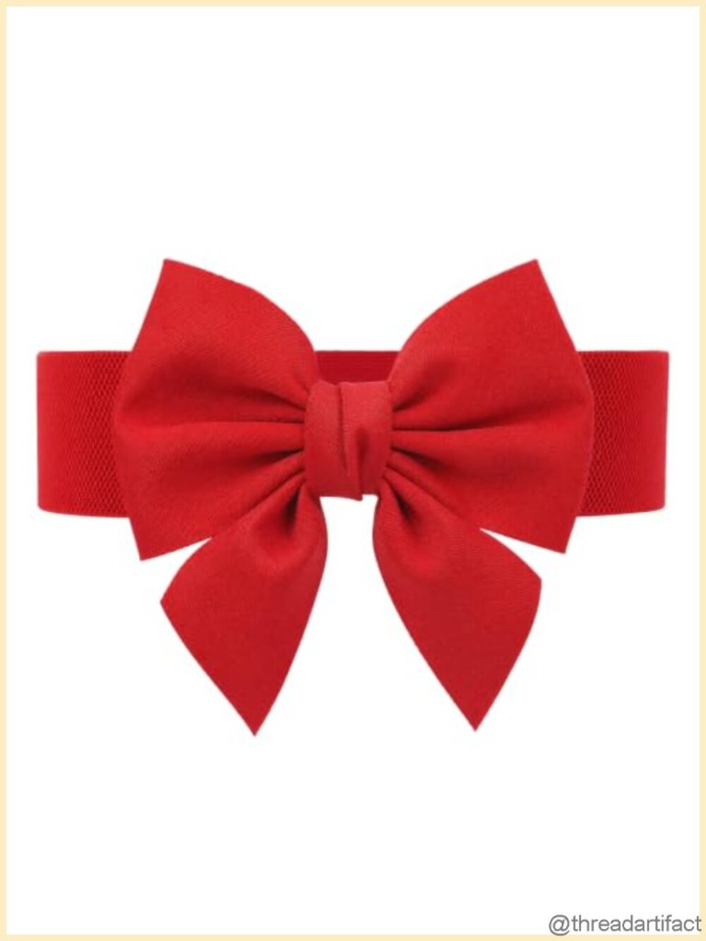 Women's Wide Elastic Waist Bow Belt Stretchy Corset Sash for Dresses